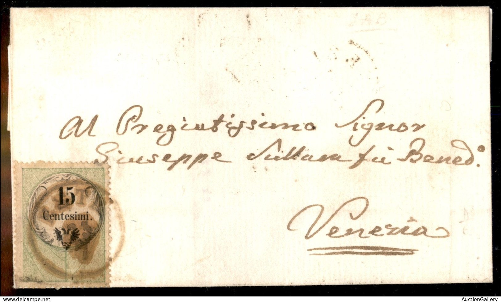 Antichi Stati Italiani - Lombardo Veneto - Territori Italiani D'Austria - Este (rossastro - Molto Oleoso) - 15 Cent (7)  - Otros & Sin Clasificación