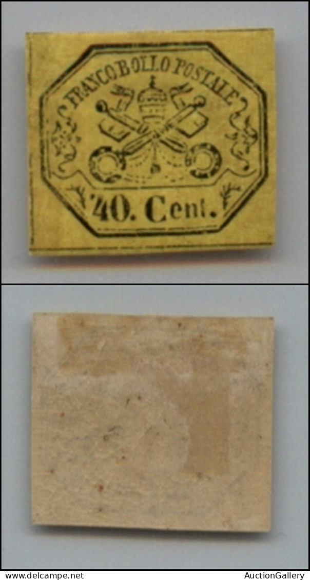 Antichi Stati Italiani - Stato Pontificio - 1867 - 40 Cent (19) - Gomma Originale (400) - Other & Unclassified