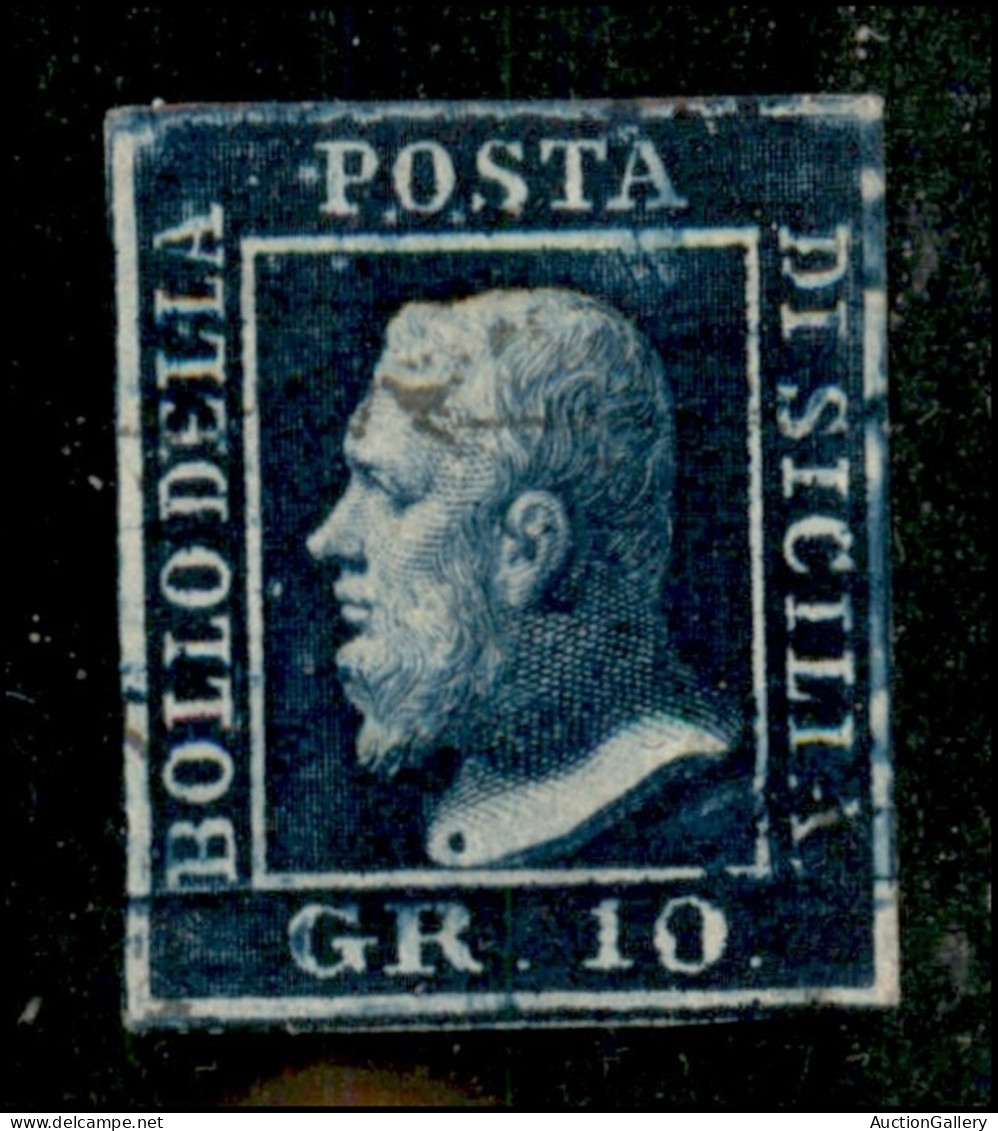 Antichi Stati Italiani - Sicilia - 1859 - 10 Grana (12) Usato - Pos. 58 - Punti Chiari - Da Esaminare - Andere & Zonder Classificatie