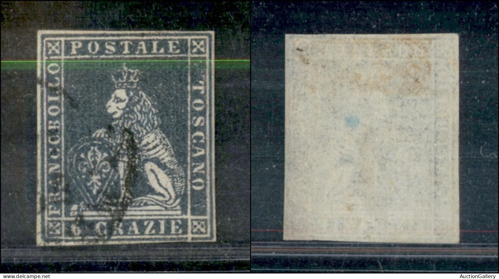 Antichi Stati Italiani - Toscana - 1851 - 6 Crazie (7f) Usato (450) - Autres & Non Classés