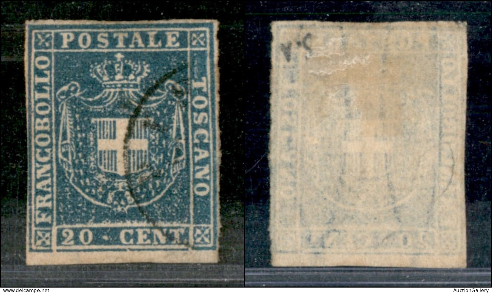Antichi Stati Italiani - Toscana - 1860 - 20 Cent (20a) Usato (350) - Otros & Sin Clasificación
