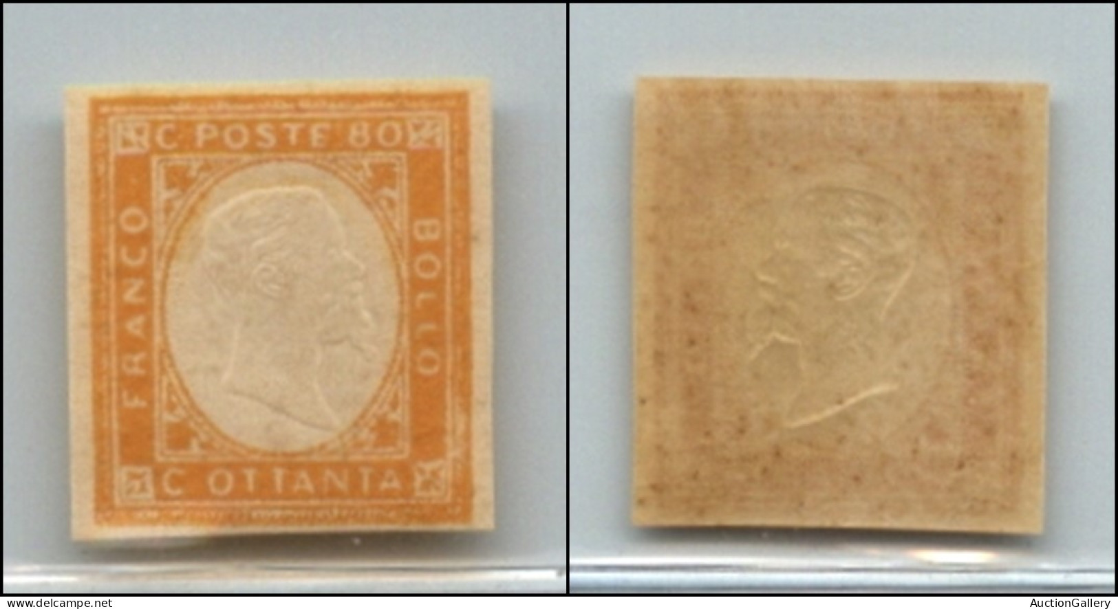 Regno - 1861 - Province Napoletane - Non Emessi - 80 Cent (5) . Gomma Integra (360) - Otros & Sin Clasificación