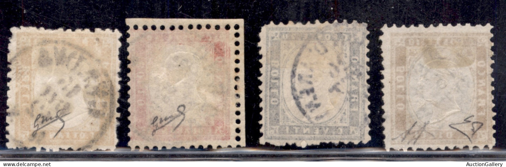 Regno - Vittorio Emanuele II - 1862 - Prima Serie (1/4) - Serie Completa - Usata - Cert. Biondi - Autres & Non Classés