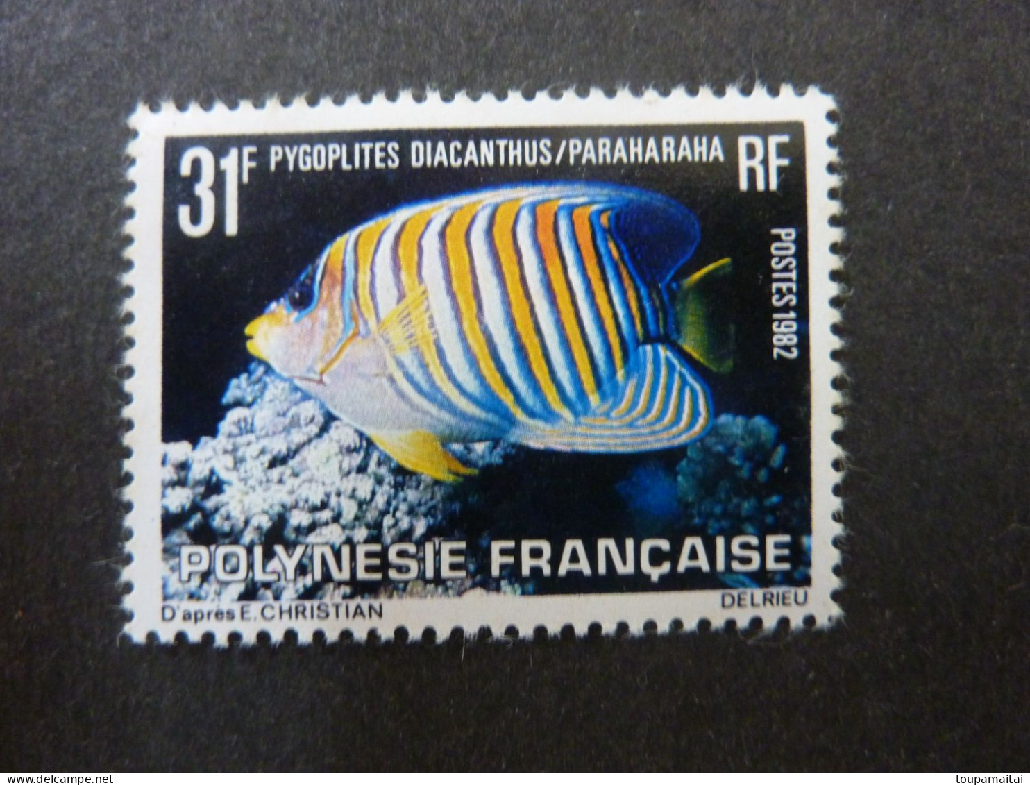 POLYNESIE FRANCAISE, Année 1982, YT N° 175 MNH** Poisson Paraharaha - Nuevos