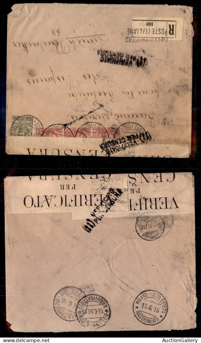 Regno - Vittorio Emanuele III - Fiera Di Primeiro/Poste Italiane - 45 Cent Floreale (75) + Tre 10 Cent Leoni (82) - Racc - Other & Unclassified