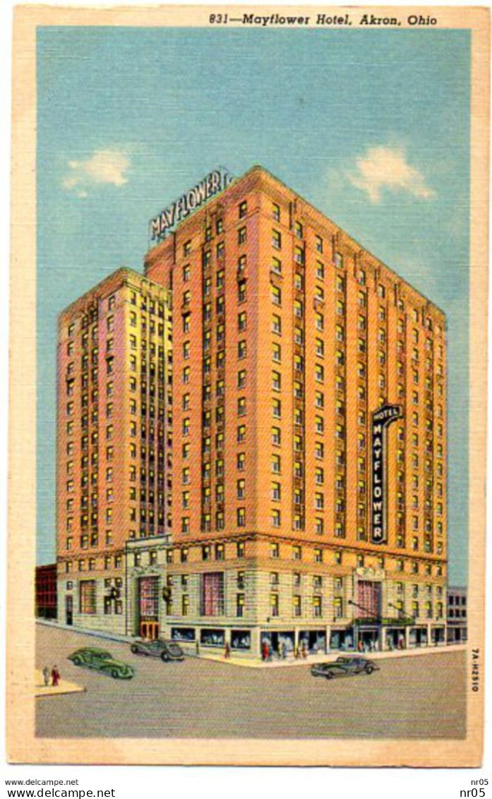 U.S.A . OHIO - MAYFLOWER HOTEL- AKRON - OHIO - ( Etats Unis  Amerique ) - Akron