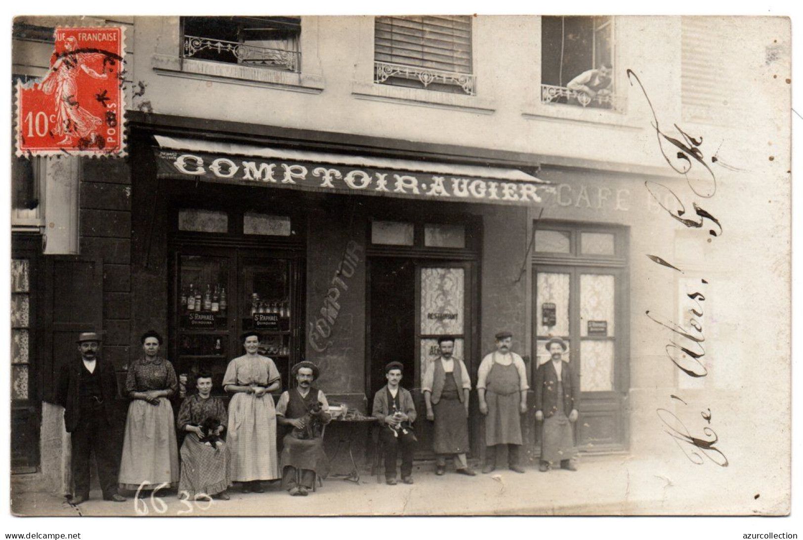 Comptoir Augier. Carte Photo Animée - Lyon 2