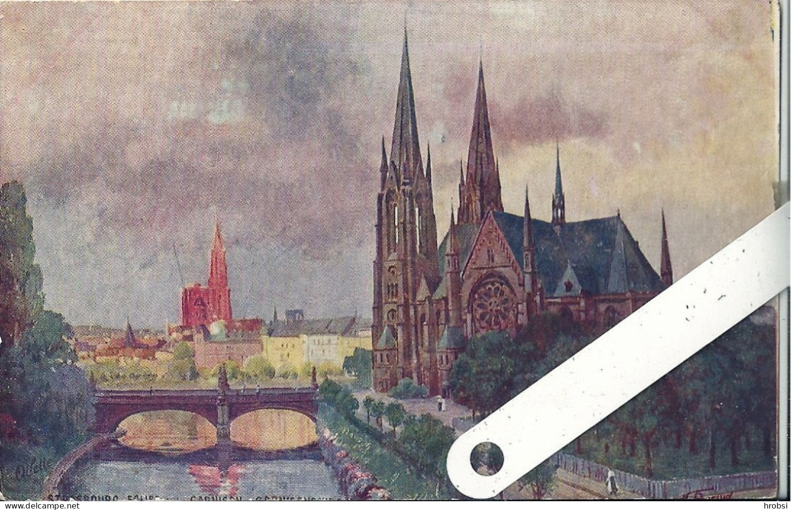 Illustrateur  Beraud, Strasbourg, église Ed Tuck - Beraud