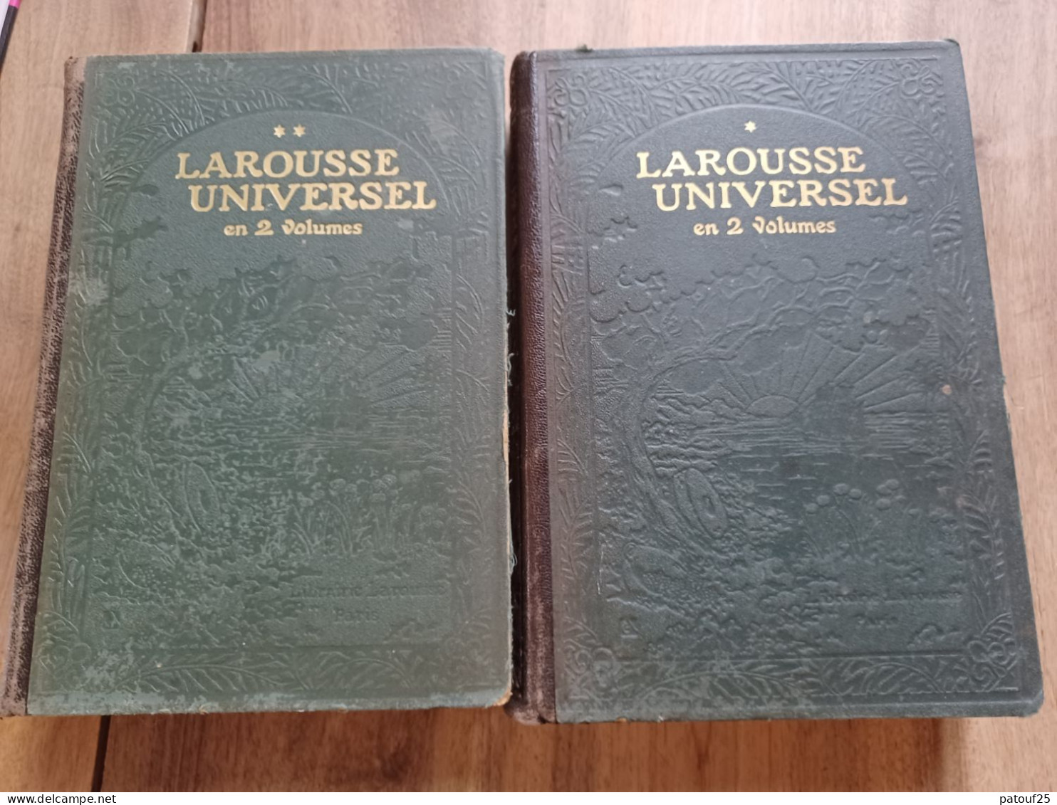 Larousse Universel En 2 Volumes 1922 Tres Bon état 7kg - Dictionnaires