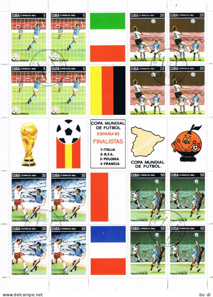 Cuba / Kuba Bogen Halbfinale Fussball WM 1982 Italy, Germany, France, Poland - 1982 – Espagne