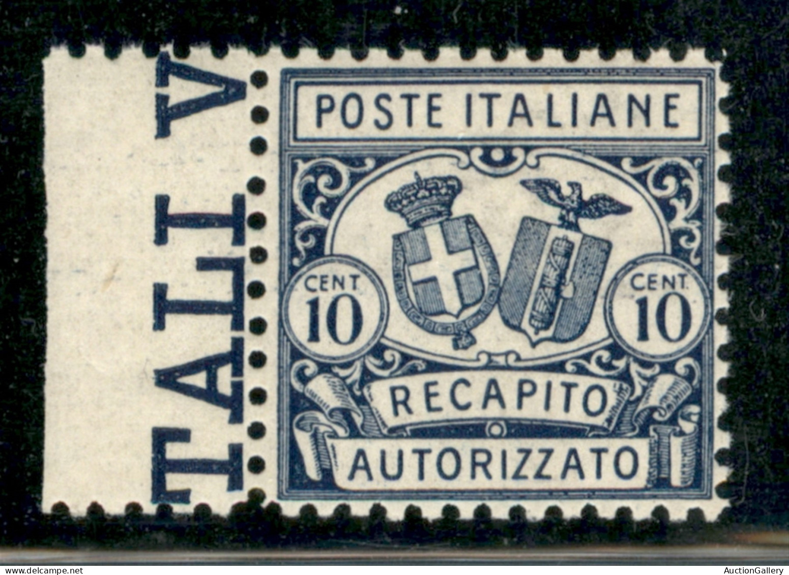 Regno - Recapito Autorizzato - 1928 - 10 Cent Recapito Autorizzato (1) - Bordo Di Foglio - Gomma Integra - Other & Unclassified