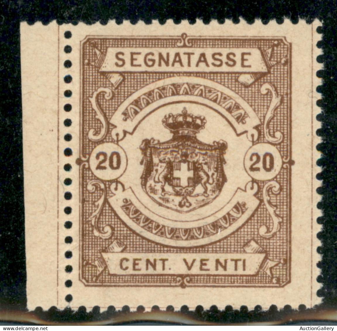 Regno - Segnatasse - 1870 - Saggi - 20 Cent Segnatasse (Unificato 68) - Bordo Di Foglio - Gomma Integra - Other & Unclassified
