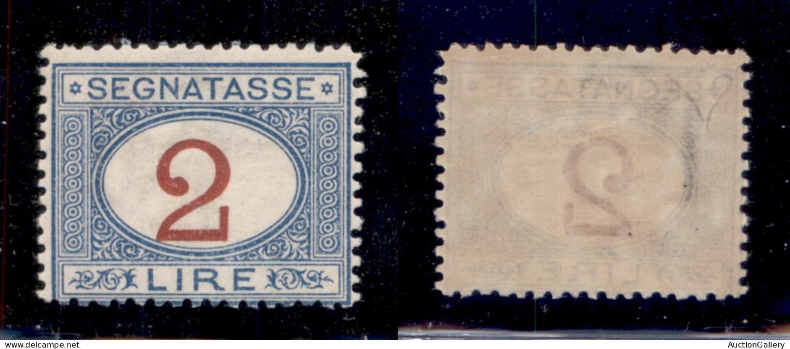 Regno - Segnatasse - 1903 - 2 Lire (29) - Gomma Integra - Diena (250) - Autres & Non Classés