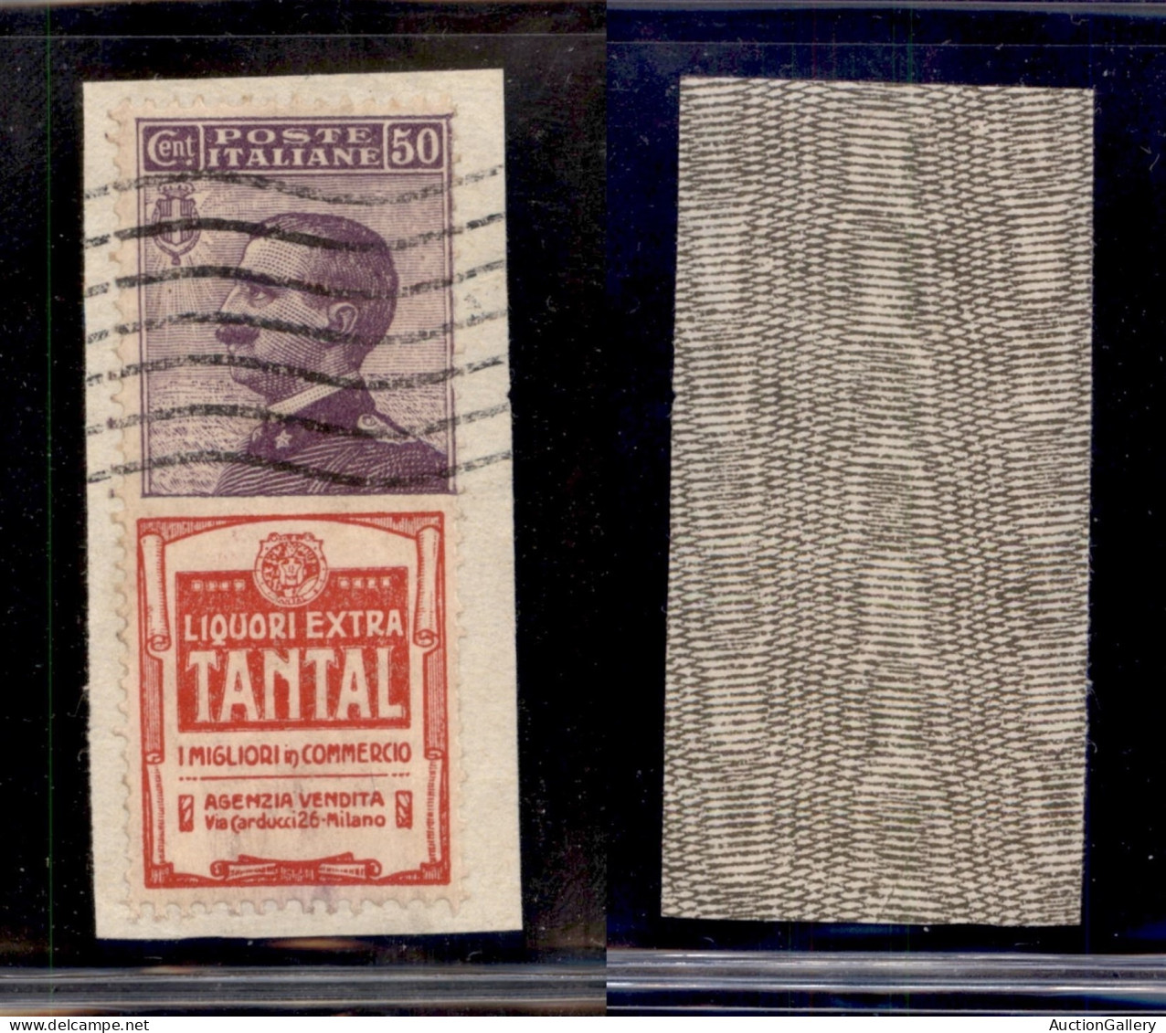 Regno - Pubblicitari - 1925 - 50 Cent Tantal (18) Usato Su Frammento - Sonstige & Ohne Zuordnung