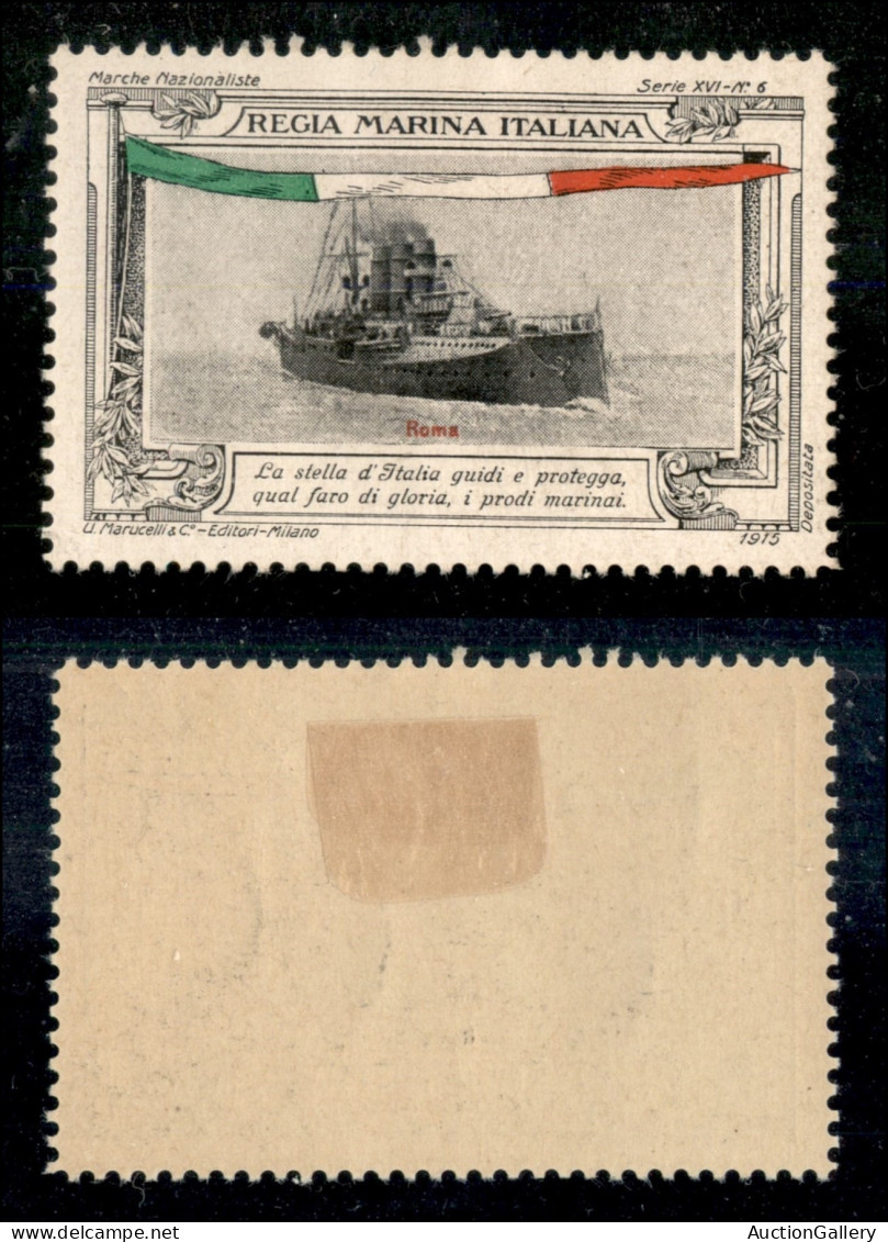 Regno - Navigazione - Regie Navi - 1908/1943 - Cinque Cartoline (tre In Franchigia) Delle R. Navi Etruria (3) + Roma + S - Other & Unclassified