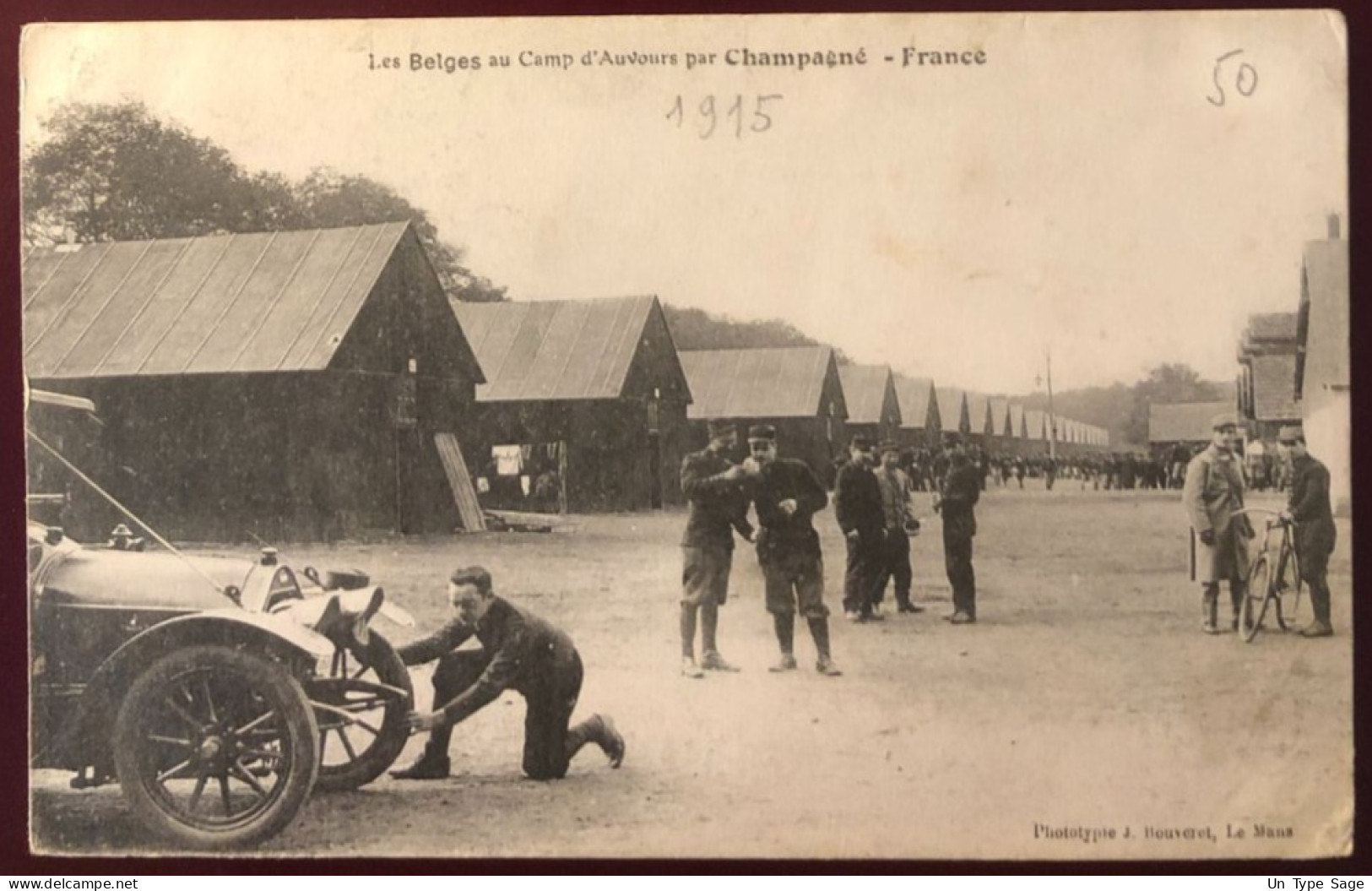 Belgique, Cachet POSTE MILITAIRE BELGIQUE (sans Numéro) 5.12.1915 Sur CPA - (N371) - Esercito Belga