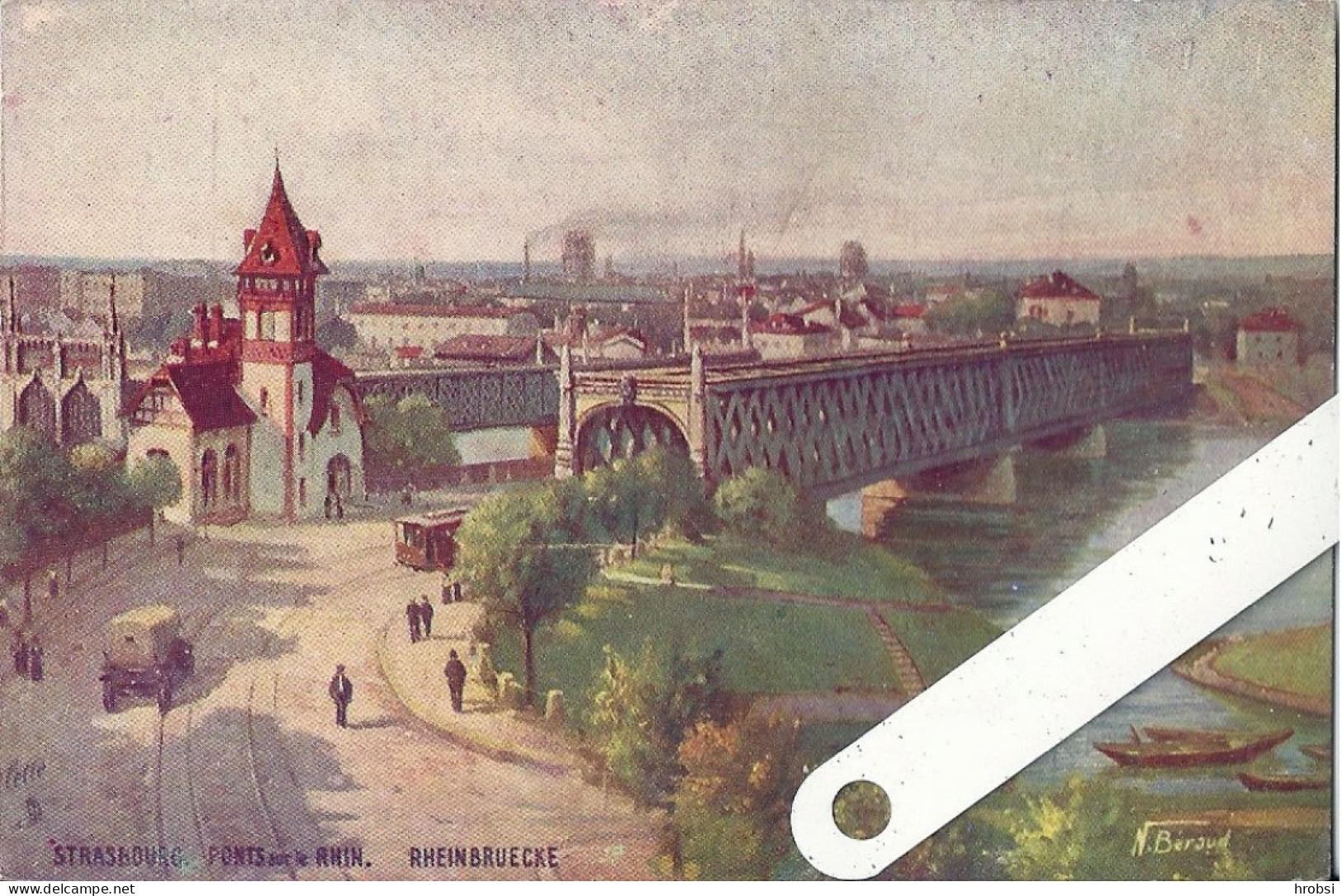 Illustrateur  Beraud, Strasbourg, Pont Du Rhin Ed Tuck - Beraud