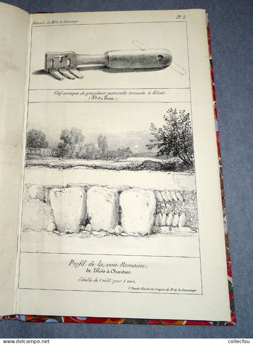 ESSAI SUR L'ORIGINE DE LA VILLE DE BLOIS (Loir-et-Cher, 41000) par L. De la SAUSSAYE. Imprimé à 125 exemplaires en 1833