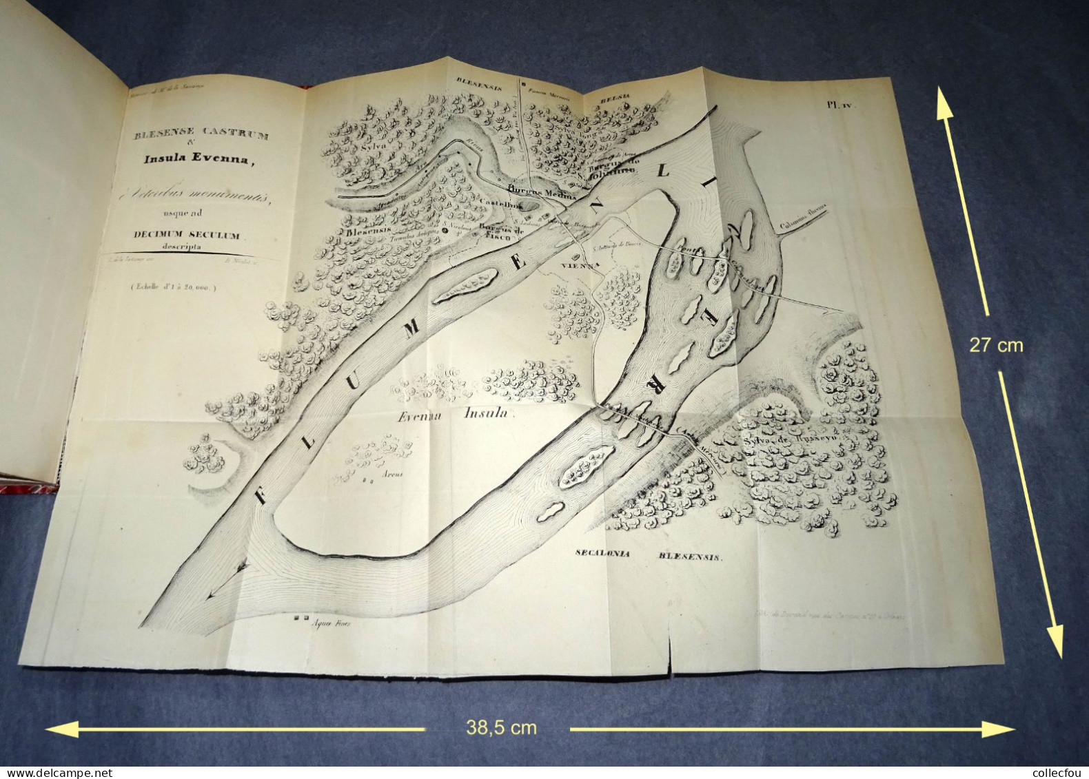 ESSAI SUR L'ORIGINE DE LA VILLE DE BLOIS (Loir-et-Cher, 41000) par L. De la SAUSSAYE. Imprimé à 125 exemplaires en 1833