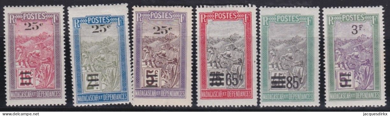 Madagascar   .  Y&T   .    6 Timbres    .      *     .     Neuf Avec Gomme - Neufs