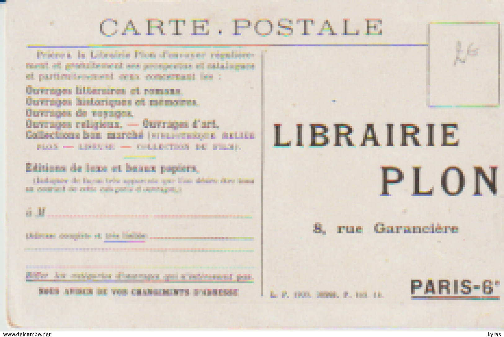 PUB. Littérature. Librairie PLON  (Paris 6°) Henri BORDEAUX "Valombré" - Sonstige & Ohne Zuordnung