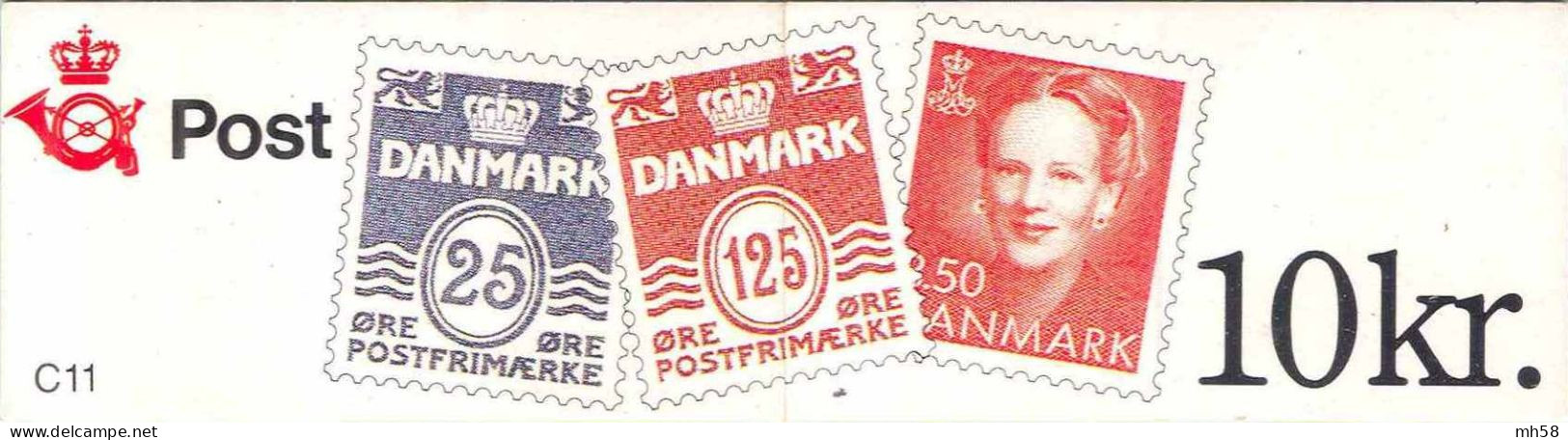 DANEMARK 1991 - Carnet / Booklet / MH Indice C11 - 10 Kr Chiffres / Reine Margarethe - YT C 976 I / MI MH 43 - Cuadernillos