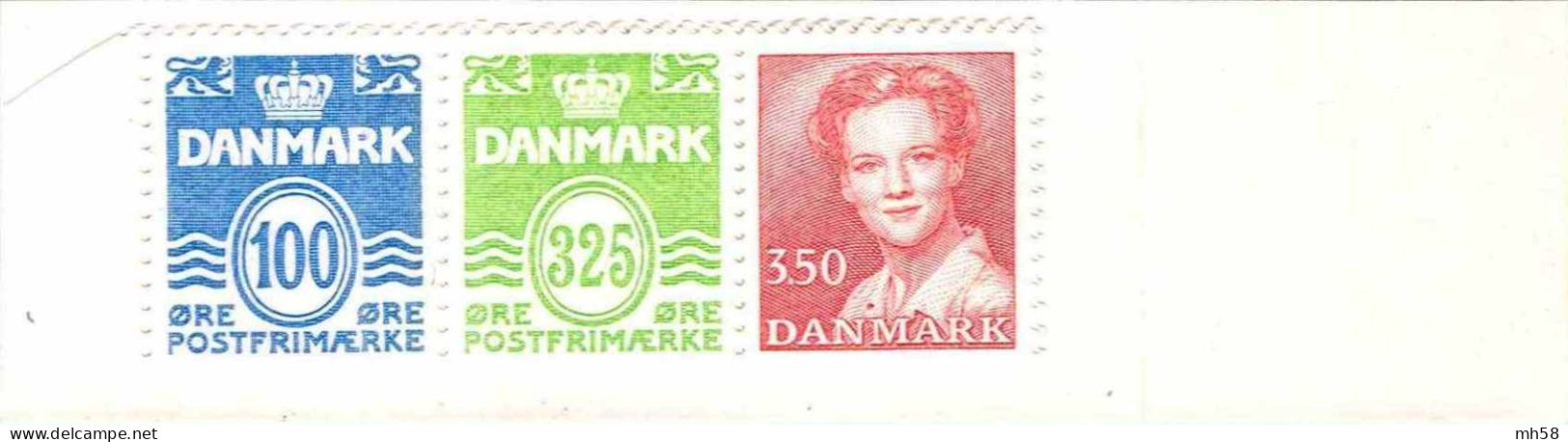 DANEMARK 1990 - Carnet / Booklet / MH Indice C10 - 10 Kr Chiffres / Reine Margarethe - YT C 966 I / MI MH 41 - Booklets