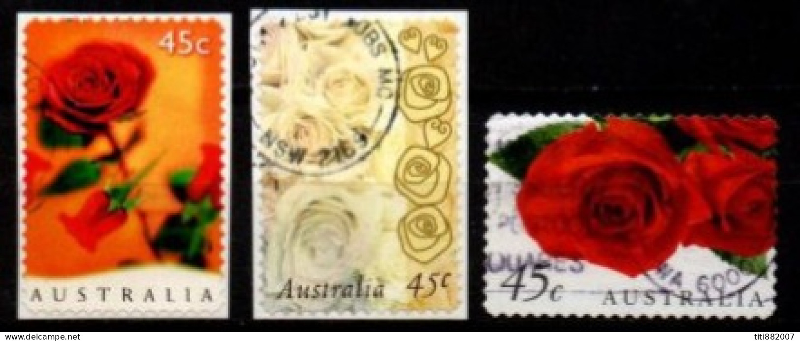 AUSTRALIE   -     Roses ,  Oblitérés . - Rosen
