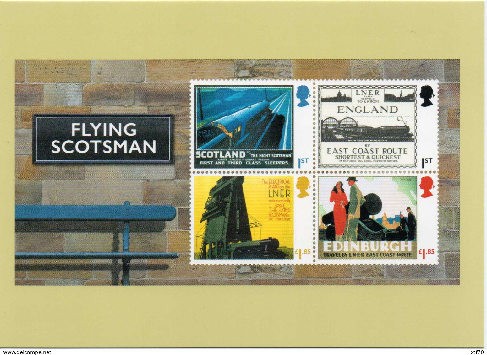 GREAT BRITAIN 2023 Centenary of the Flying Scotsman mint PHQ cards