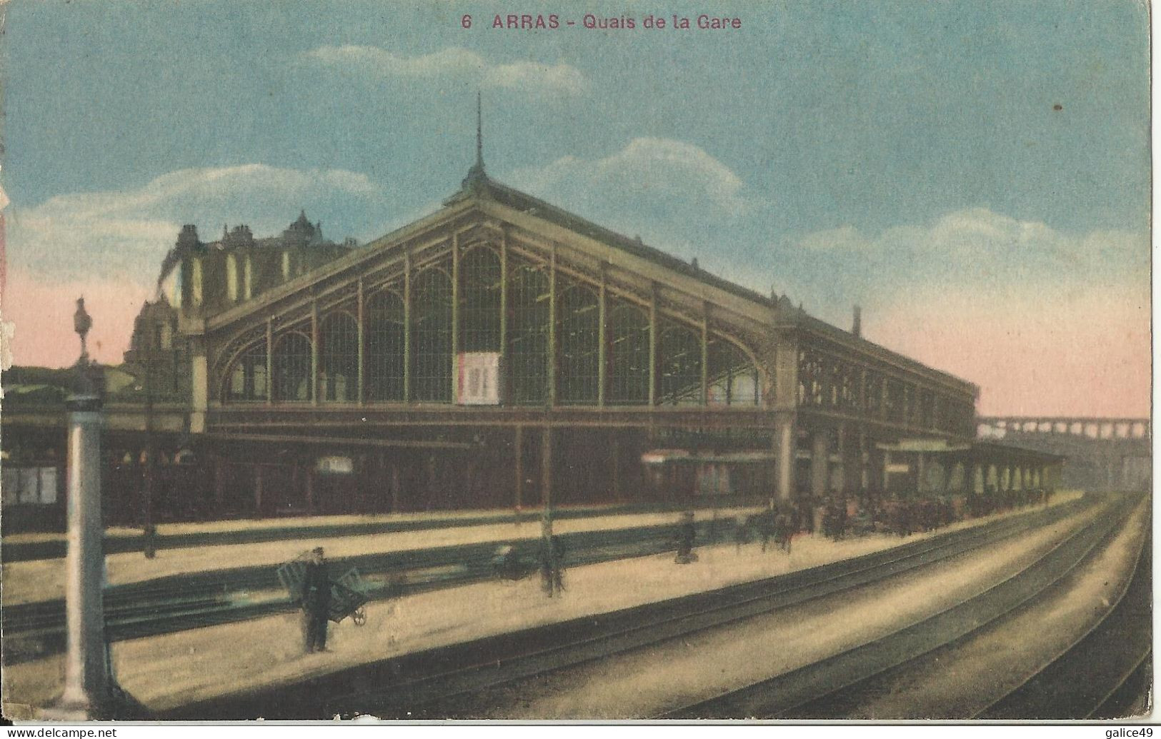 11020 CPA Gare D'Arras - Quai De La Gare - Stazioni Senza Treni