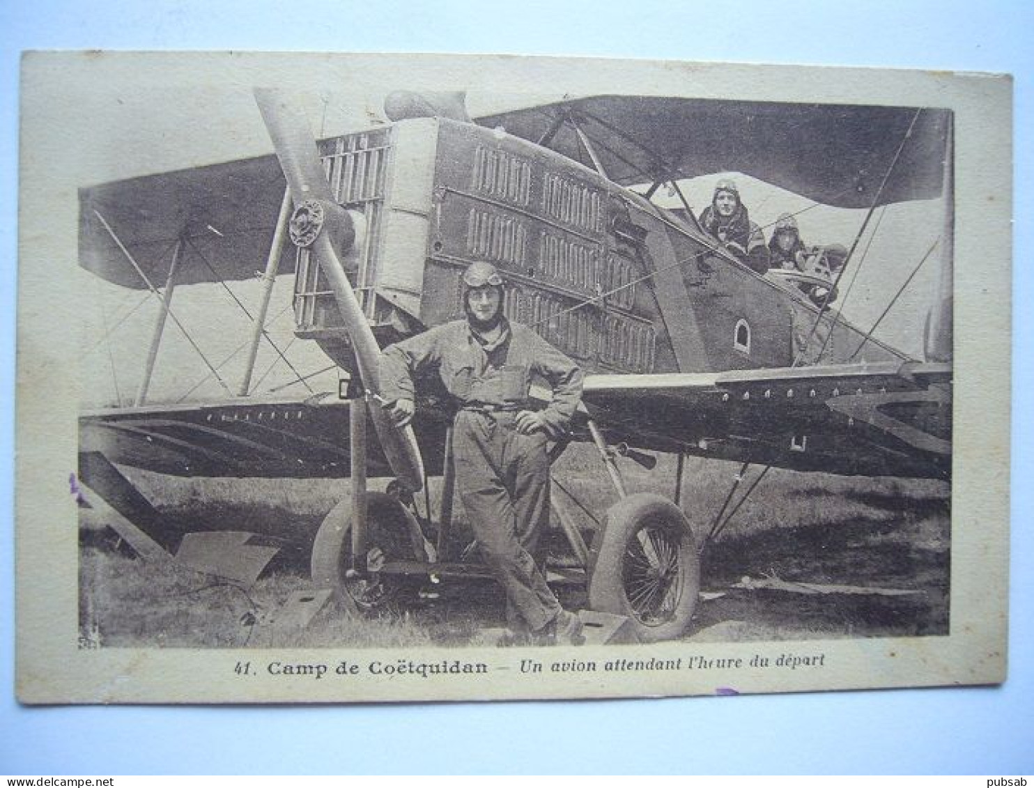 Avion / Airplane / ARMÉE DE L'AIR FRANÇAISE / Breguet 14 / Camp De Coëtquidan - 1914-1918: 1st War