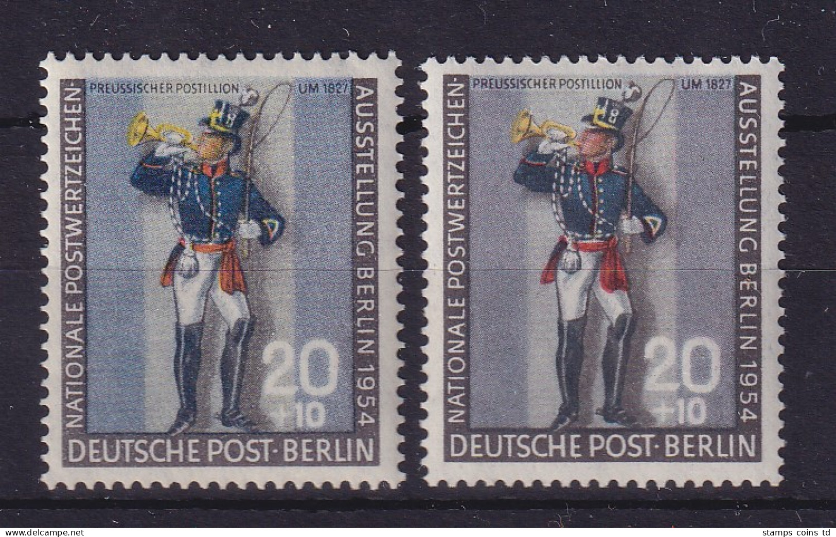 Berlin 1954 Postillon Mi.-Nr. 120 In Beiden Farben A / B Postfrisch ** - Ungebraucht