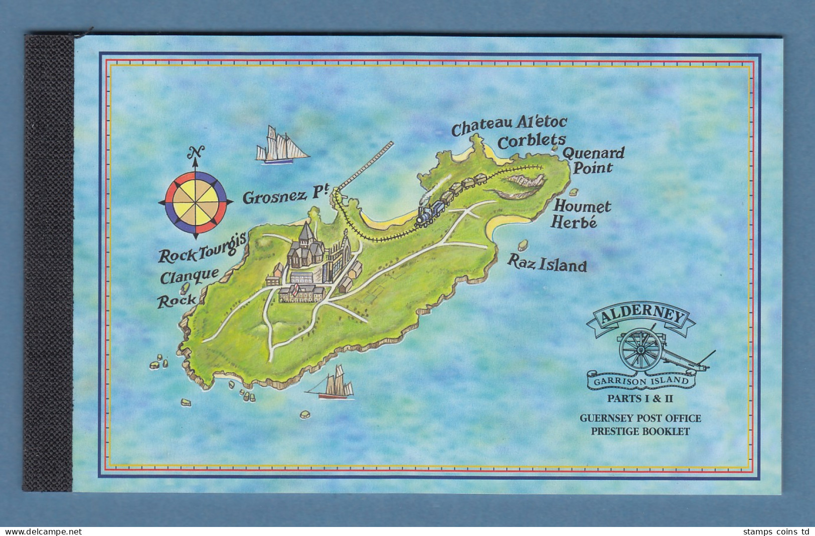 Guernsey-ALDERNEY 1998 Historische Entwicklung Markenheftchen MH6 Postfrisch  - Guernesey