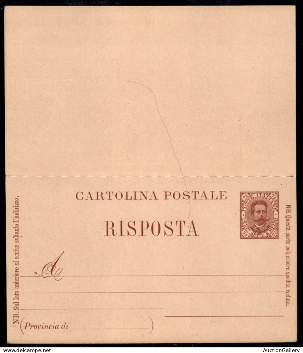 Regno - Interi - Cartolina Postale 7 1/2 Cent + 7 1/2 Terza Tiratura Mill. 92 (C19) Nuova - Other & Unclassified