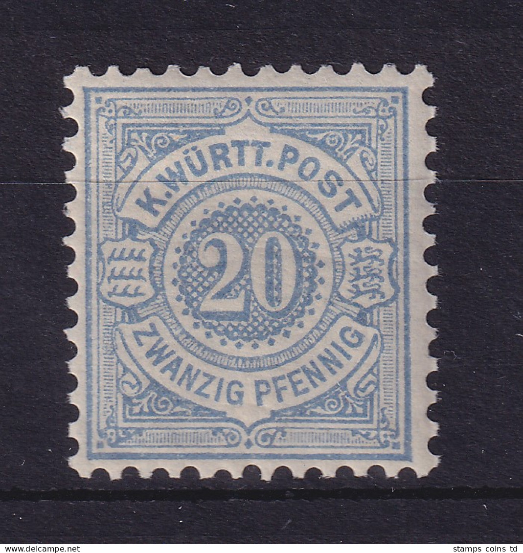 Württemberg 1875 Ziffer 20 Pfennig Mi.-Nr. 47a Postfrisch ** - Mint