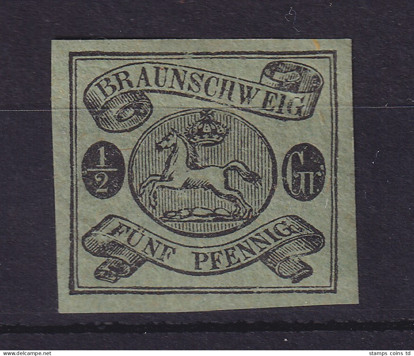 Altdeutschland Braunschweig 1863 Wappen 5 Pfennig Mi-Nr. 10 A Postfrisch ** - Brunswick