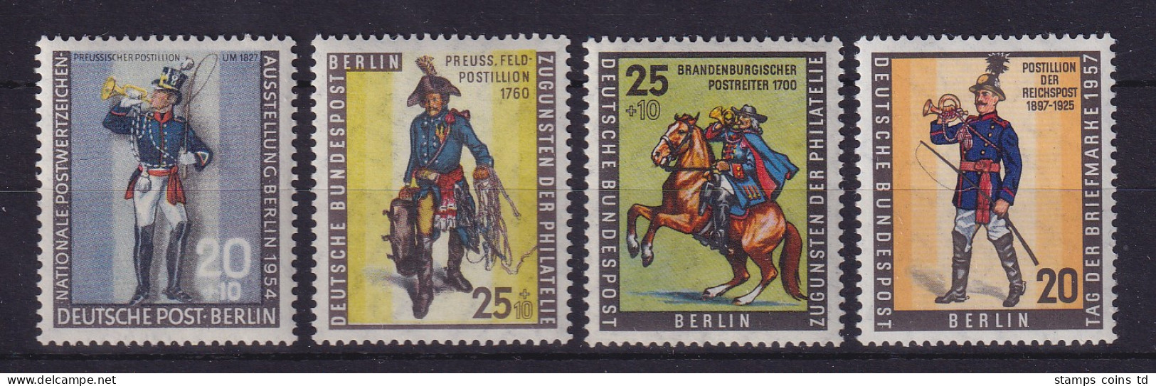 Berlin 1954-57 Postillons Und Postreiter Mi.-Nr. 120, 131, 158, 176 ** - Ungebraucht