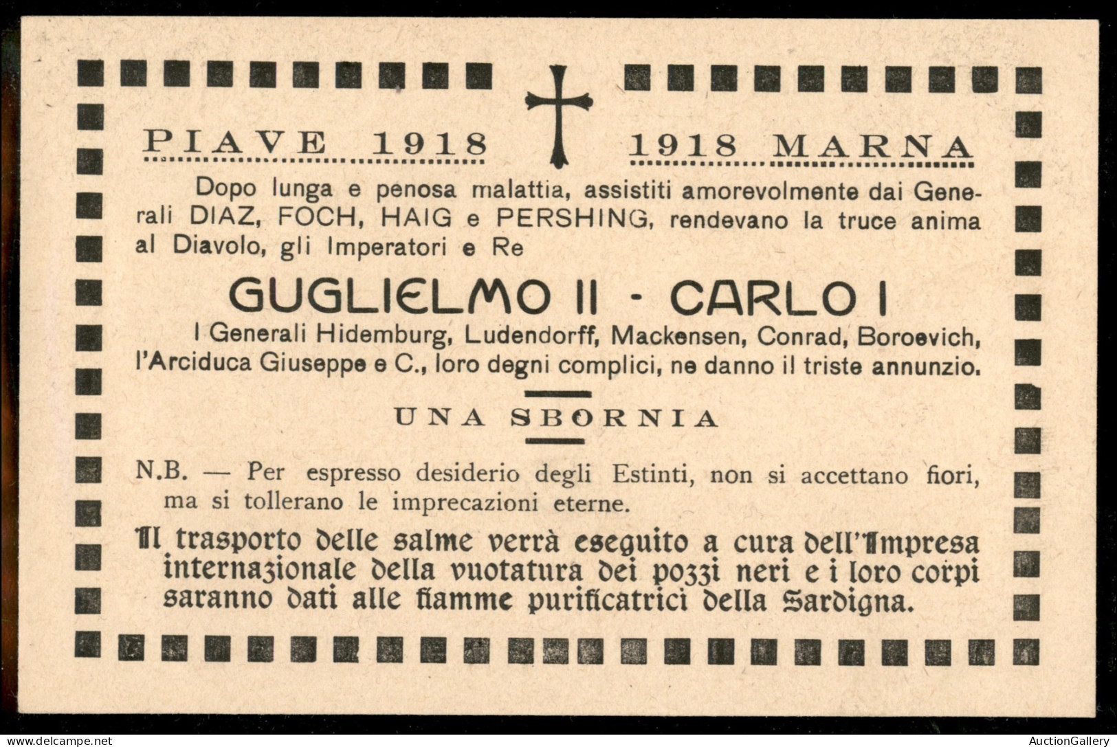 Regno - Documenti/Varie - 1918 - Due Cartoline Nuove (inneggianti Alla Vittoria) - Autres & Non Classés