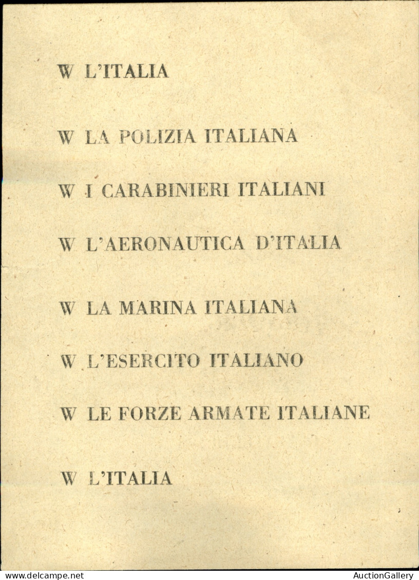Regno - Volantini Lanciati Da Aereo - 1948 - W L'Italia - Roma 4.4 - I° Sfilata Dell'esercito - Volantino Su Carta Giall - Andere & Zonder Classificatie