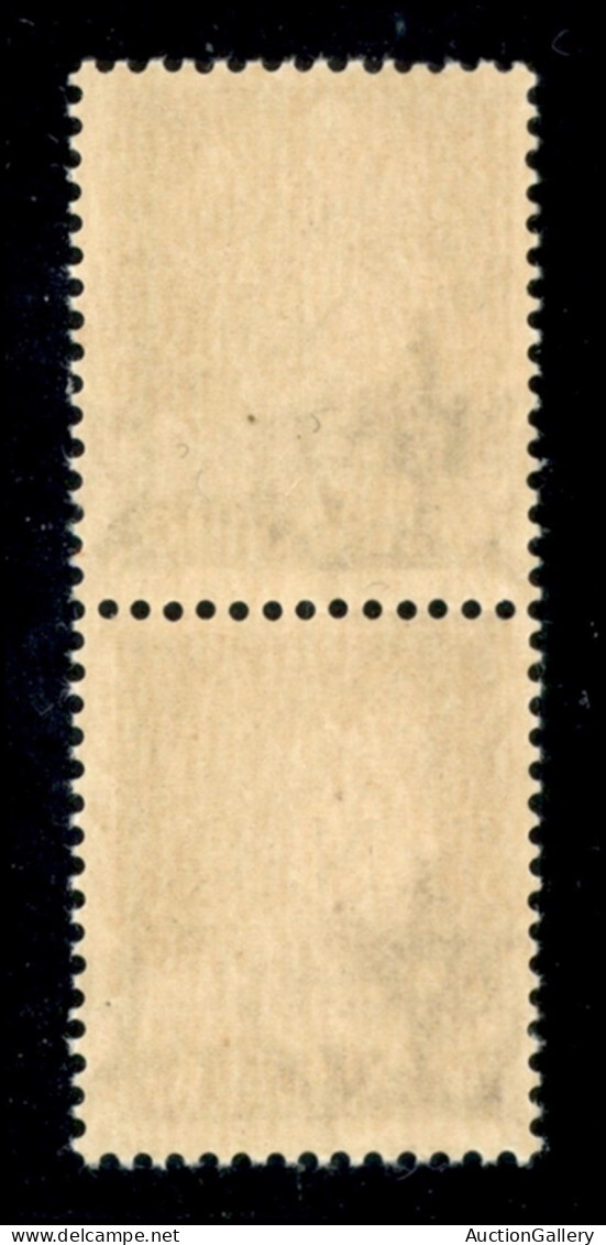 RSI - G.N.R. Brescia - 1943 - 10 Cent (471/I L + 471/I) - Coppia Verticale (pos. 186/196) - R Accostato A N In Alto - Go - Sonstige & Ohne Zuordnung
