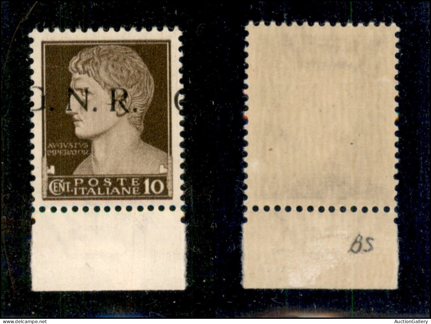 RSI - G.N.R. Brescia - 1943 - 10 Cent (471/Ifc) Con G A Cavallo - Gomma Integra (120) - Autres & Non Classés