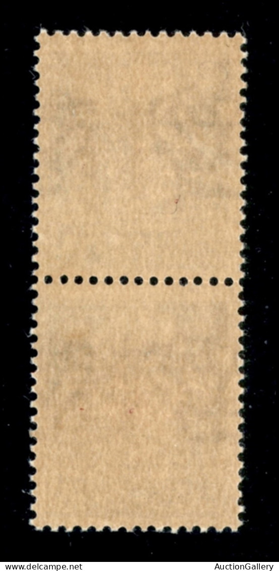 RSI - G.N.R. Brescia - 1943 - 15 Cent (472/I L + 472/I) - R Accostato A N In Coppia Verticale Col Normale - Gomma Integr - Autres & Non Classés