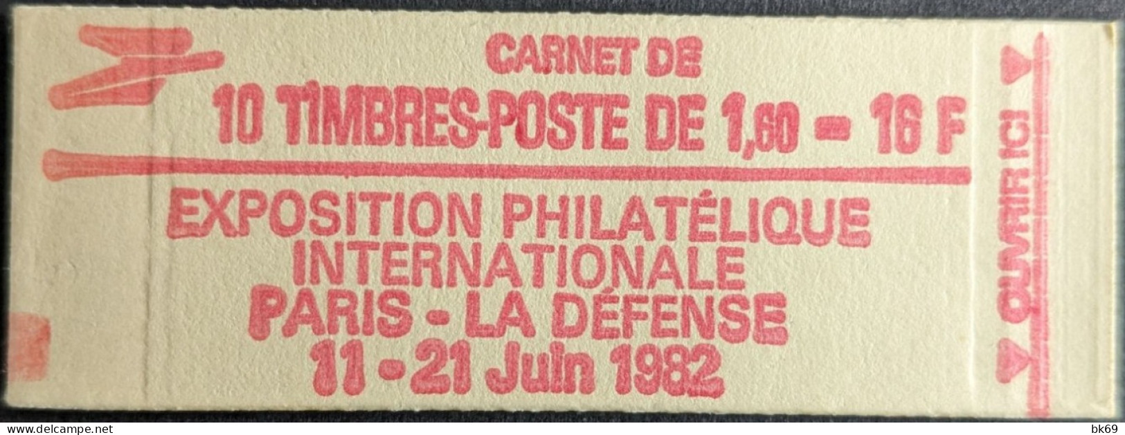 2187 C2 Conf. 4 Carnet Fermé Liberté 1.60F Rouge - Moderne : 1959-...