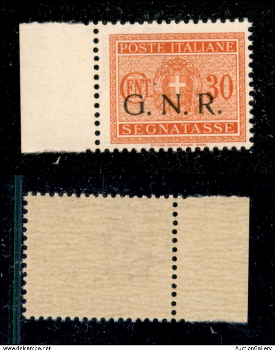 RSI - G.N.R. Brescia - 1943 - 30 Cent (51/Ic) Con Soprastampa A Sinistra - Gomma Integra - Autres & Non Classés