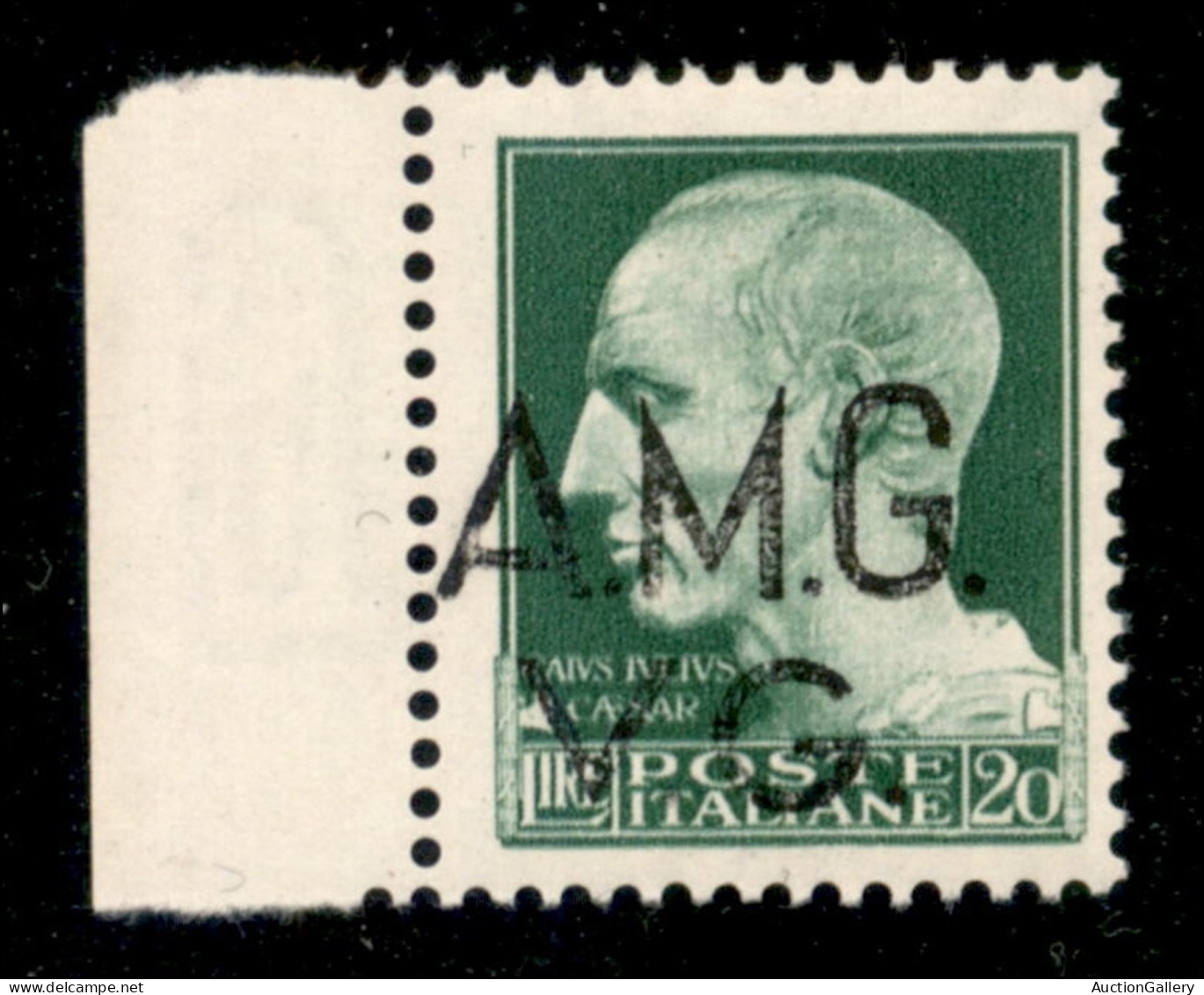 Trieste  - Trieste AMG VG - 1946 - 20 Lire (12hk) Con Soprastampa Spostata - Gomma Integra - Autres & Non Classés