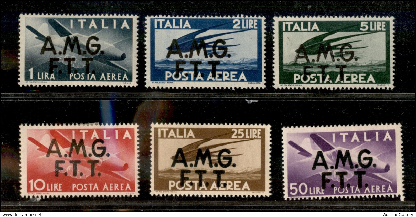 Trieste  - Trieste AMG VG - 1947 - Democratica (1/6 - Aerea) - Serie Completa - Gomma Originale - Other & Unclassified