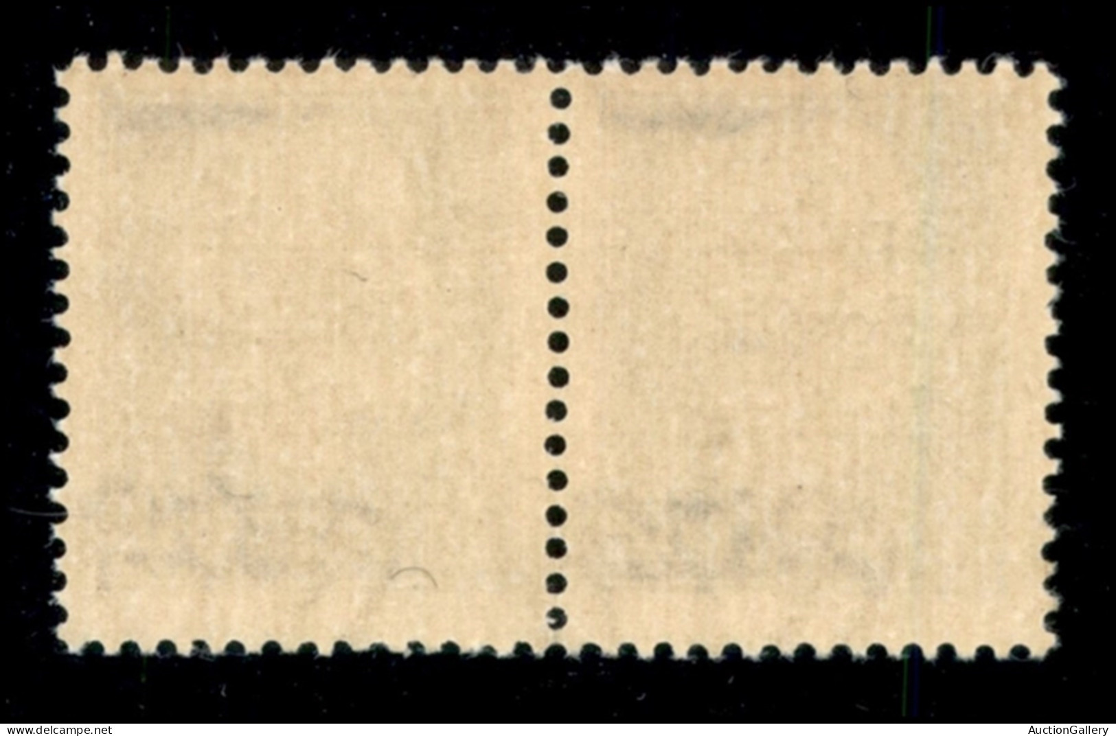 Emissioni Locali - Teramo - 1944 - 25 Cent (3 + 3 L) - Coppia Con U Piccolo A Destra - Gomma Integra - Sonstige & Ohne Zuordnung