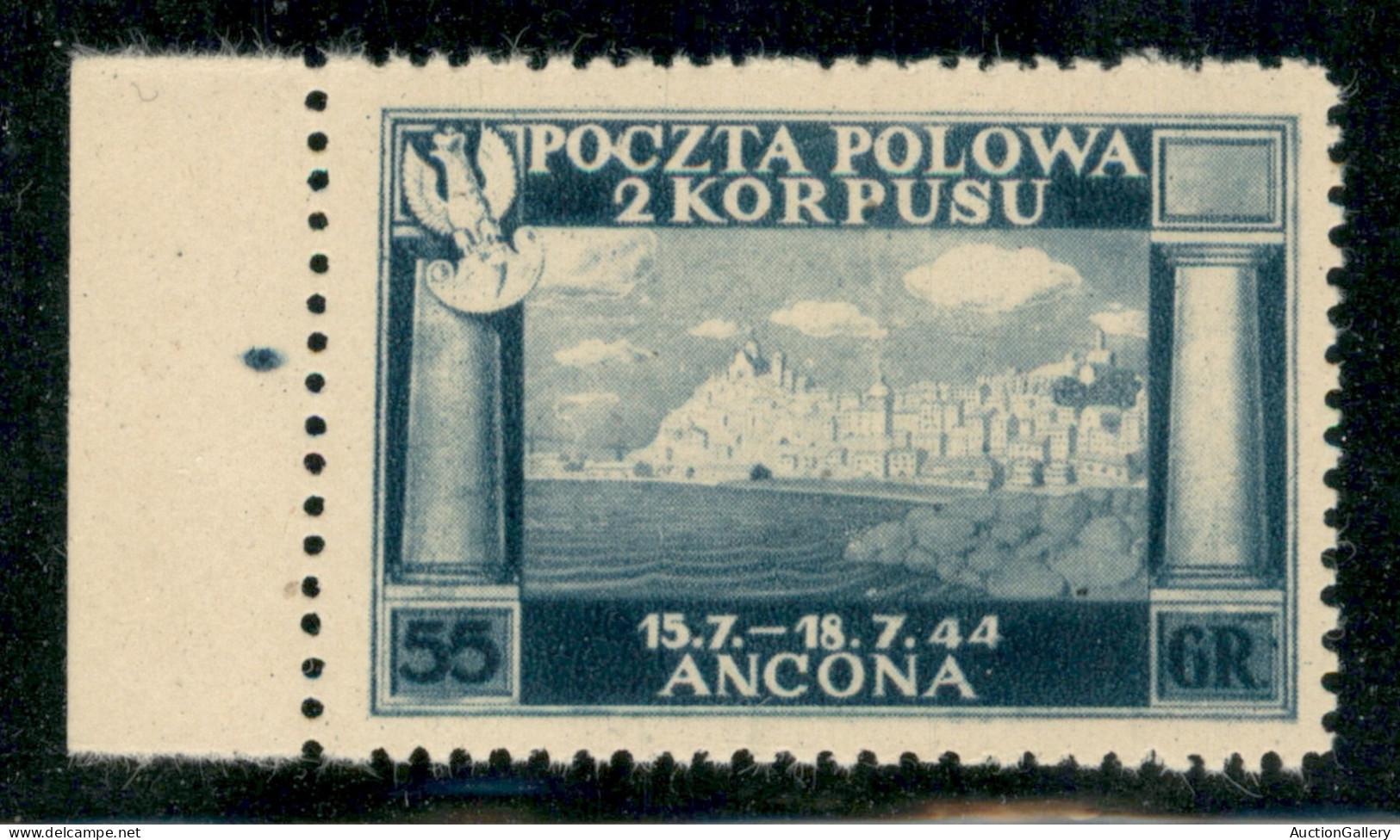 Corpo Polacco - 1946 - 55 Groszy (6A) - Bordo Di Foglio - Gomma Integra - Sonstige & Ohne Zuordnung