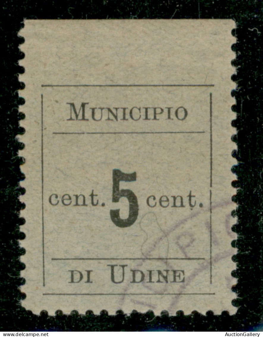 Occupazioni I Guerra Mondiale - Municipio Di Udine - 1918 - 5 Cent (1) - Usato - Sonstige & Ohne Zuordnung