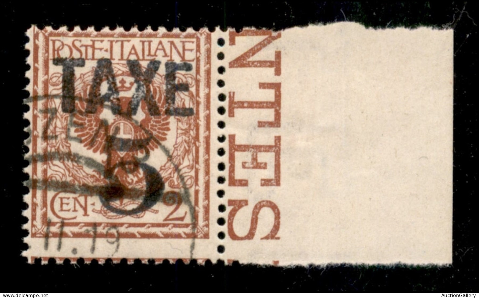 Occupazioni I Guerra Mondiale - Trentino-Alto Adige - 1919 - Taxe 5 Su 2 Cent (75) Usato - Autres & Non Classés